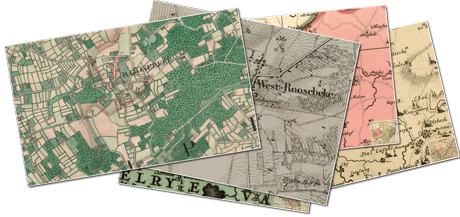 De Roosebekemolen op oude kaarten